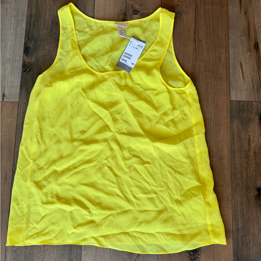 H&M Bright Yellow Tank Top